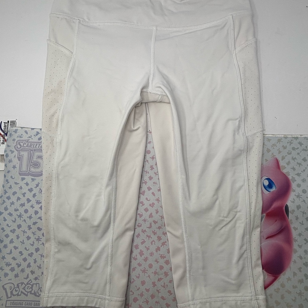 Lululemon Athletica White Off White Capri Leggings Size 10
